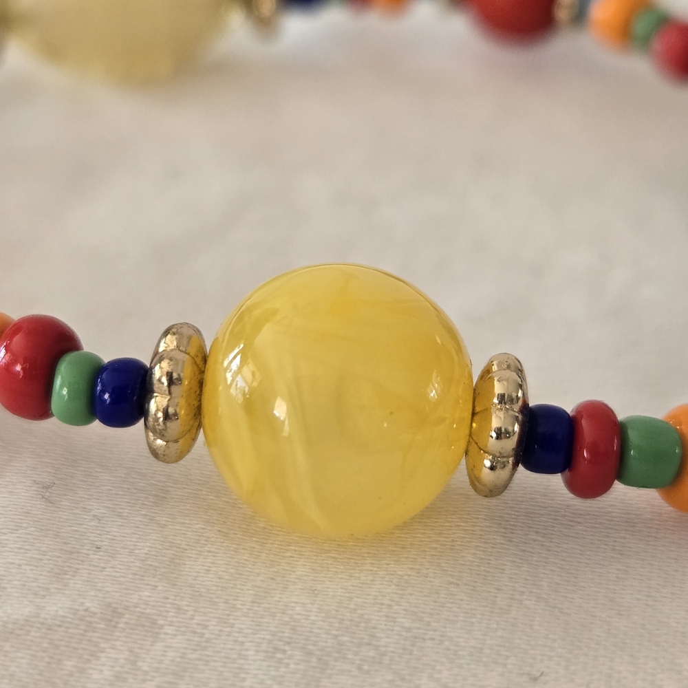 Murano Multicolor Beaded Bracelet - Picture 6 of 10